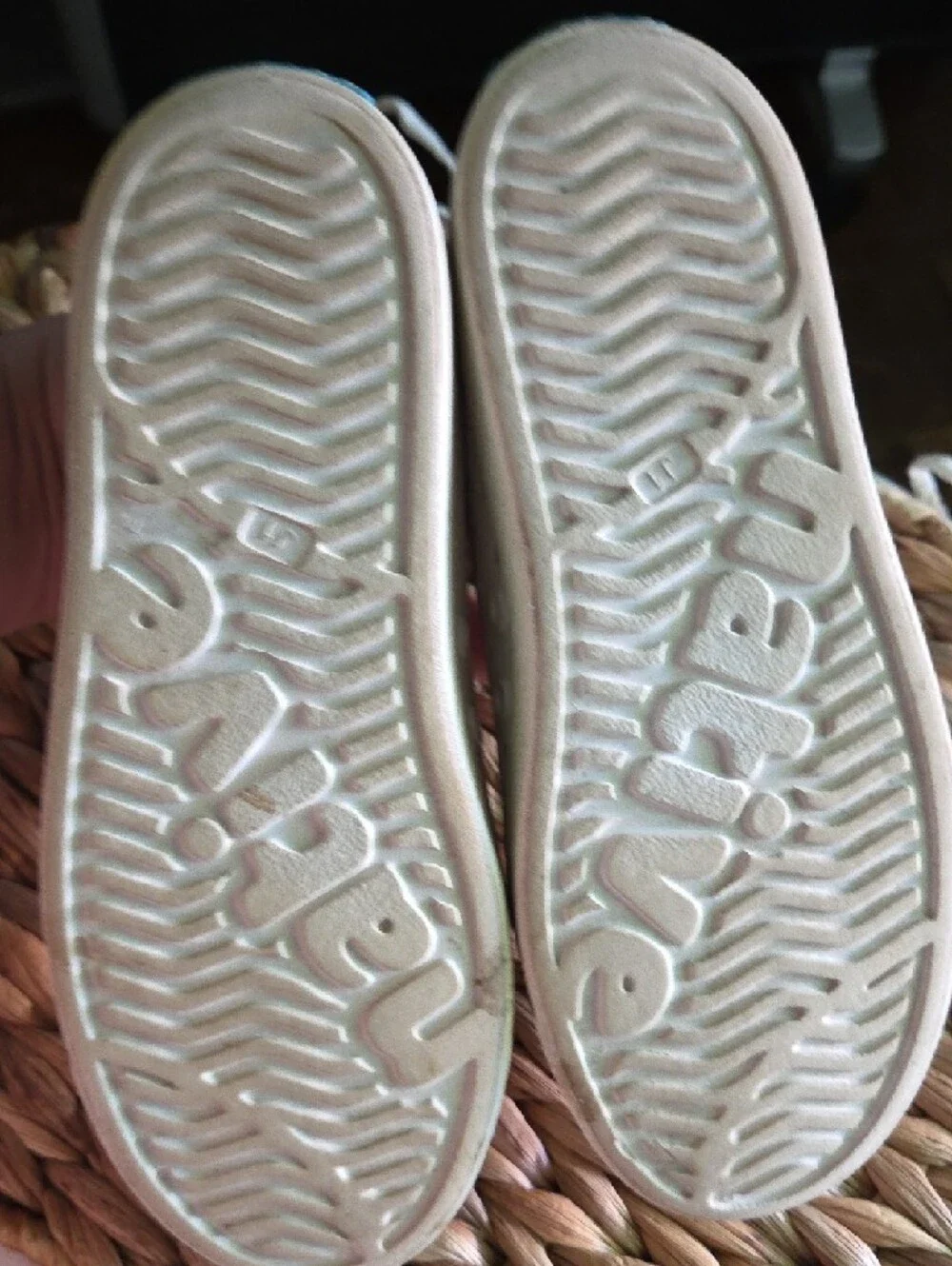 Native White Perforated Slip-Ons